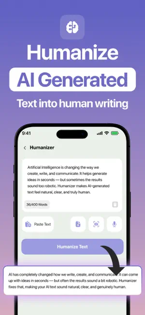 Humanize AI - Paraphrase Text screenshot 2