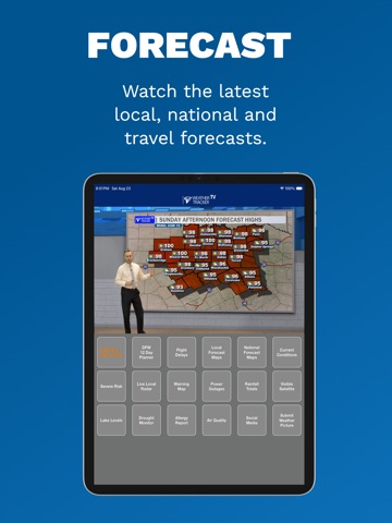 Weather Tracker TV DFW iPad screenshot