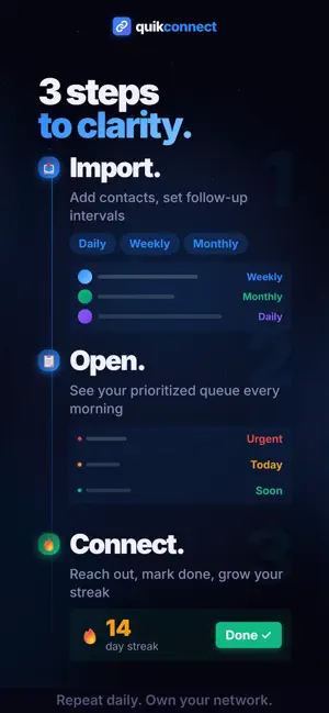 quik connect: Personal CRM screenshot 3