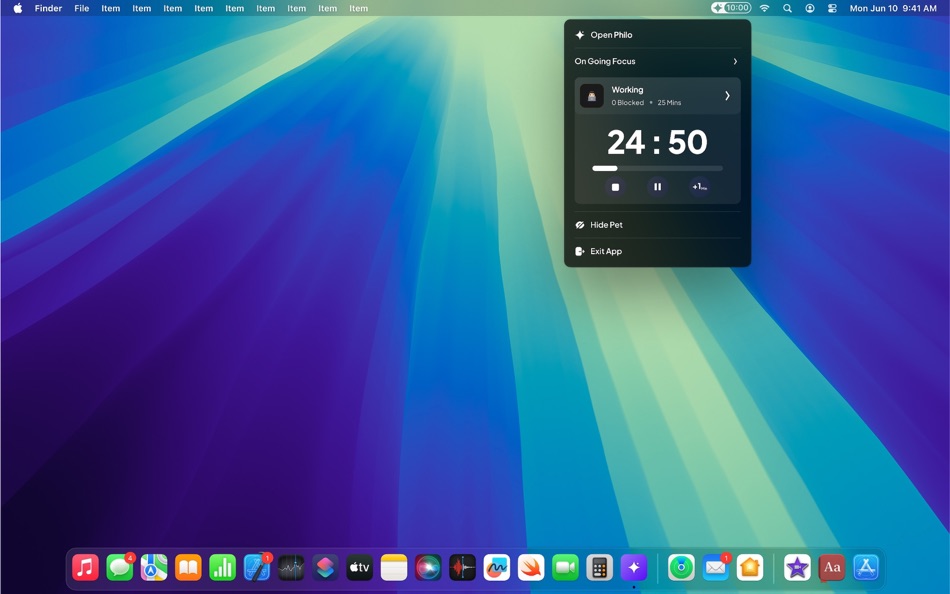 #4. Philo - Focus Companion (macOS) 由: INTI KREATIF INFORMATIKA