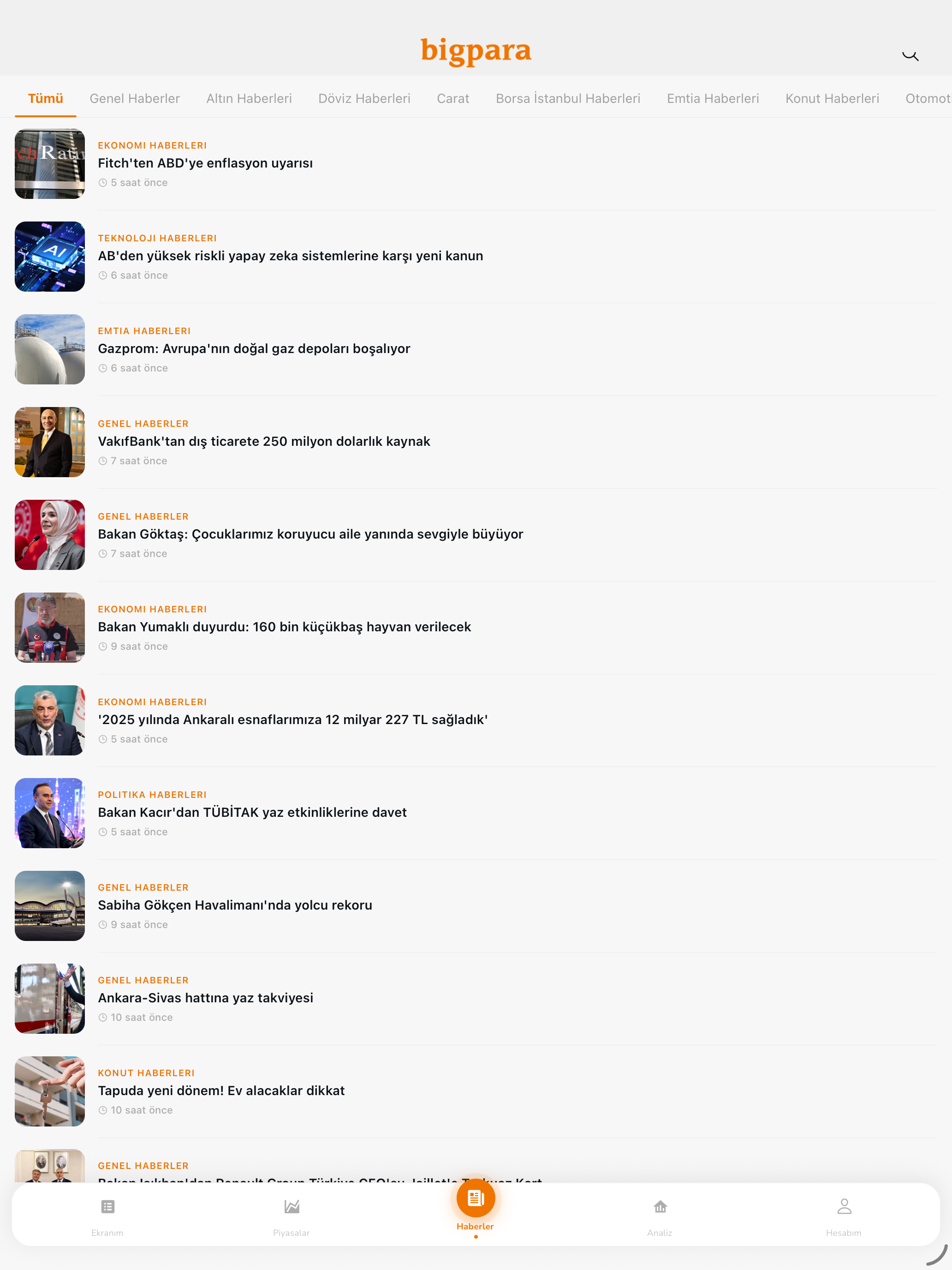 Bigpara - Borsa, Hisse, Altın screenshot 12