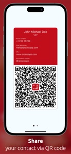 QRcard - digital business card screenshot #1 for iPhone