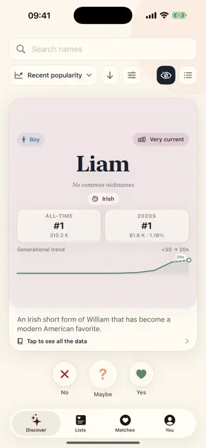 Nominao - Baby Names Together screenshot 1