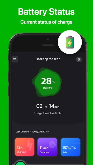Screenshot #1 pour Battery Life Status, Saver