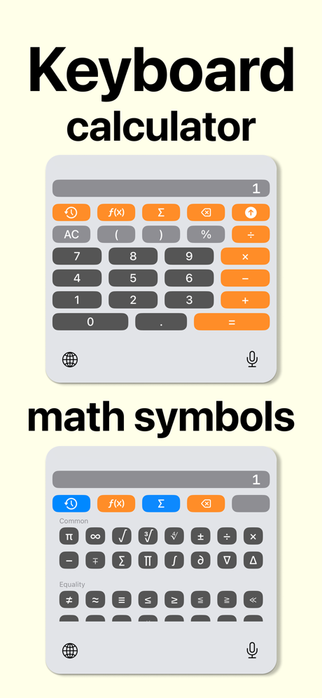 Math keyboard - Calcuboard screenshot 2