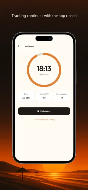UV Index & Sun Timer - Solvora screenshot 2