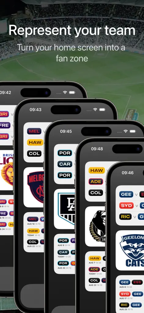 Footy Schedule: AFL Widgets - Sports App | MWM