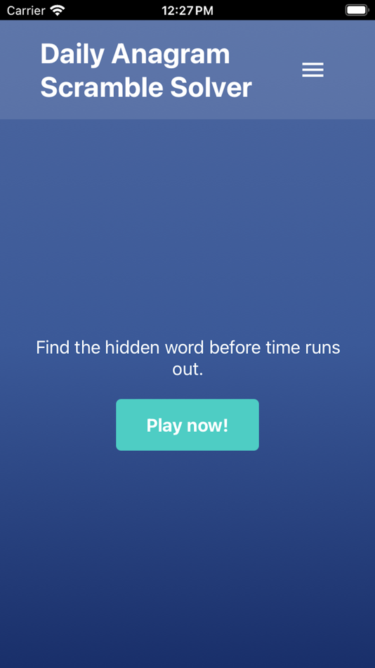 #3. Daily Anagram Scramble Solver (iOS) Podle: Ask Lou Studios