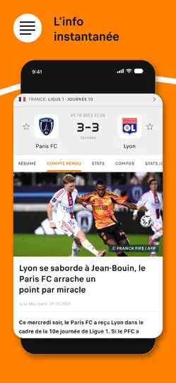 Capture d'écran de Soccerway: Résultats De Foot sur iPhone 6