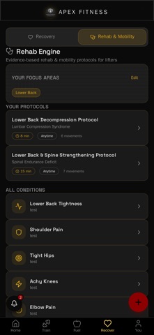 Apex Fitness: AI Gym Trainer iPhone screenshot