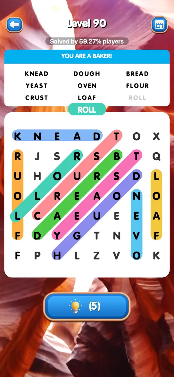 Screenshot #3 pour Word Search: Zen Puzzle Canyon