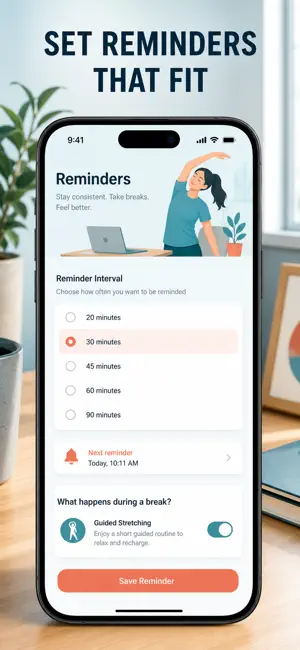 Stretch Reminder: Desk Timer screenshot 2