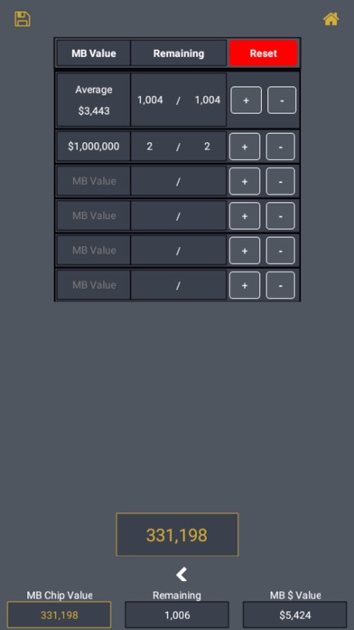 MB Poker Calculator Screenshot