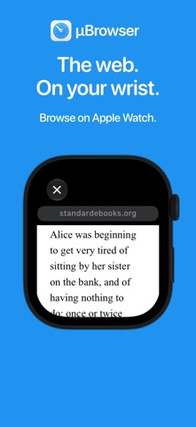 µBrowser: Watch Web Browser app screenshot