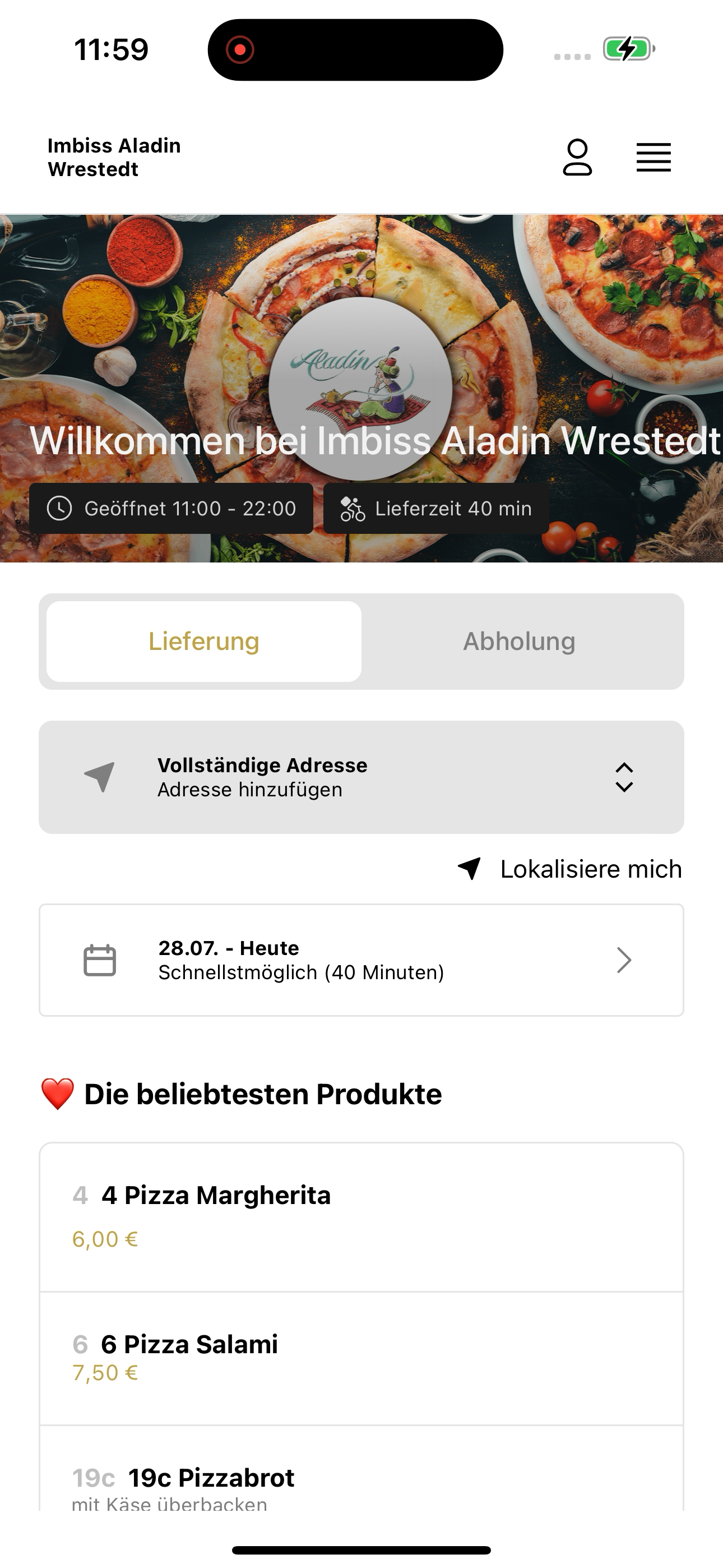 Imbiss Aladin Wrestedt screenshot 4