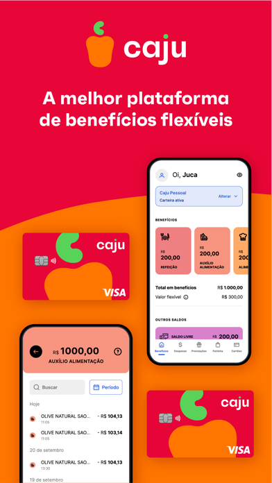 Caju - Benefícios por inteiro Screenshot