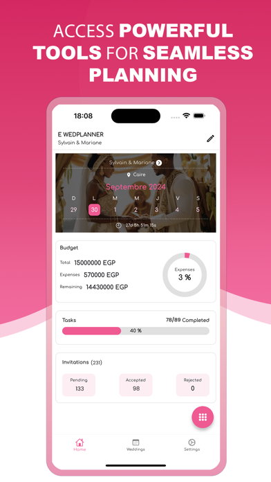 eWedPlanner Screenshot