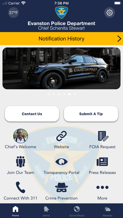 Evanston Police Department IL Screenshot
