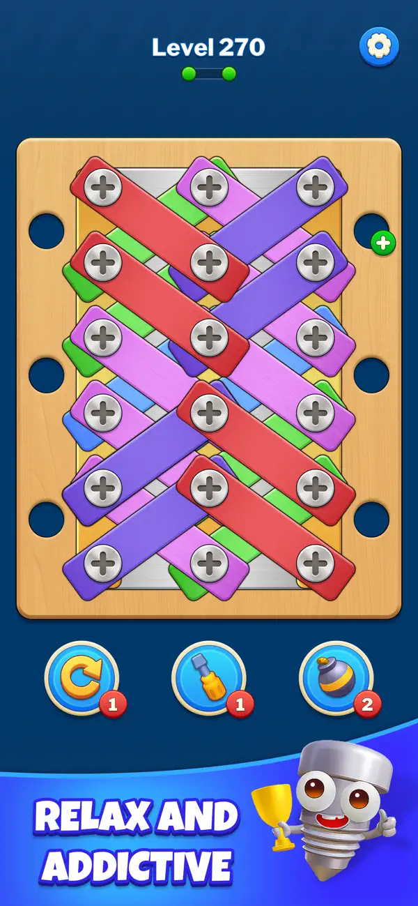 #4. Screw Sort: Nuts Bolts Puzzle (iOS) By: Guru Smart Holding Limited