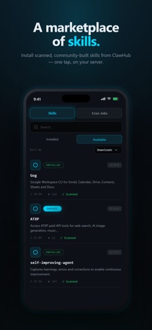 ClawControl: AI Agent Hub Screenshot 1 of 5