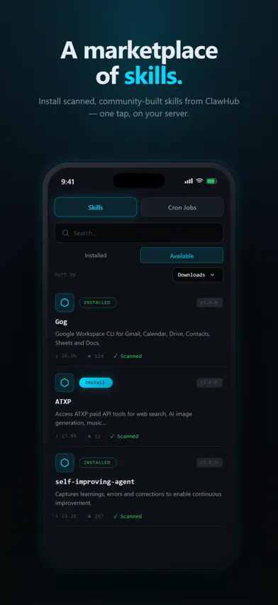 ClawControl: AI Agent Hub screenshot 1