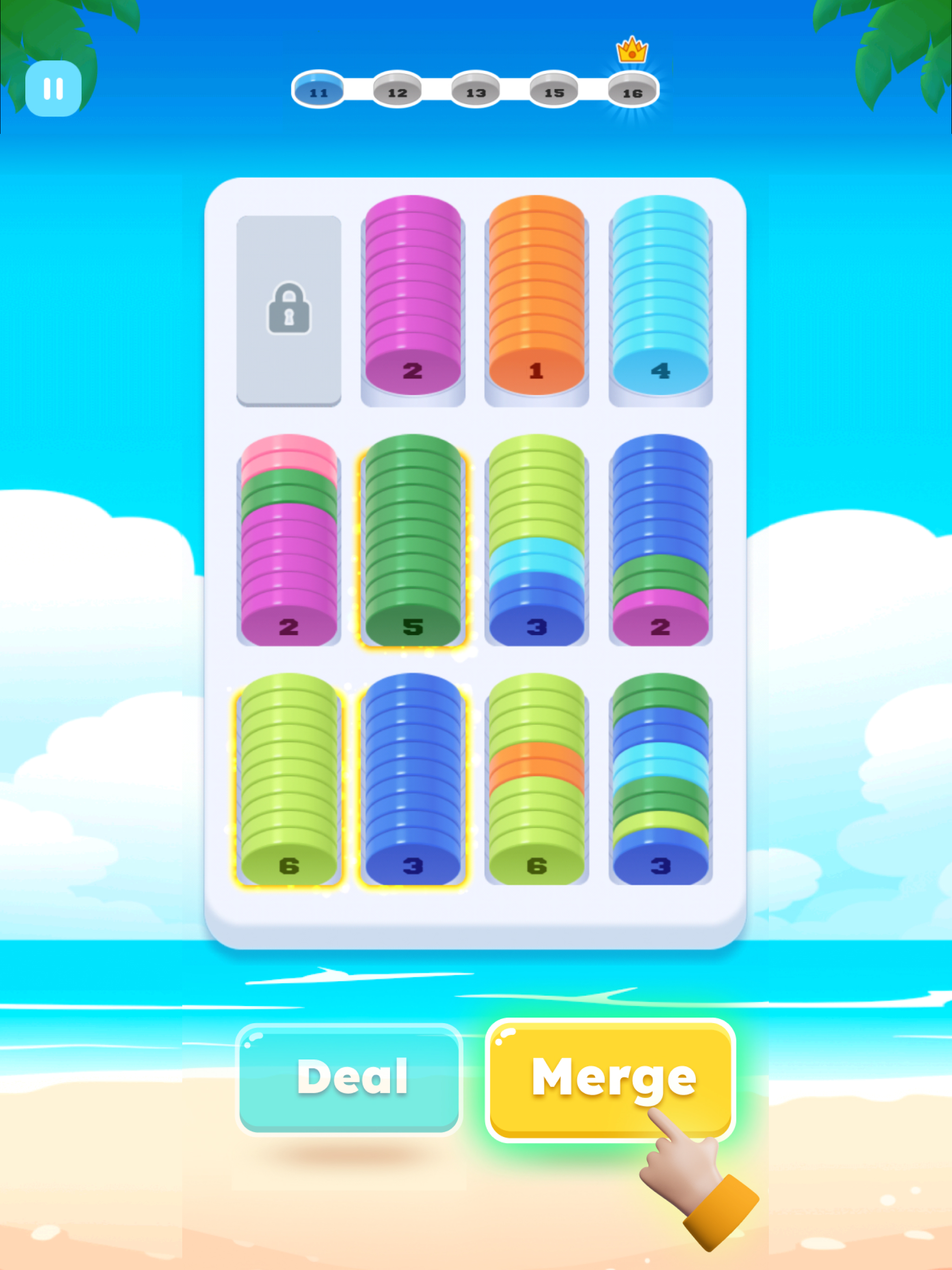 Sort Coins - Chips Merge