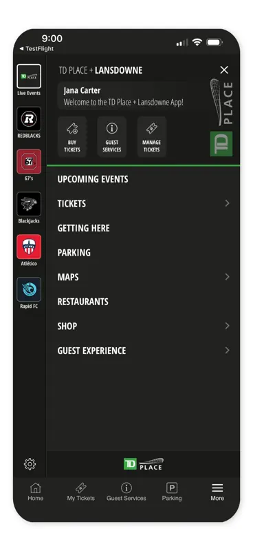 TD Place + Lansdowne App screenshot 2 of 7