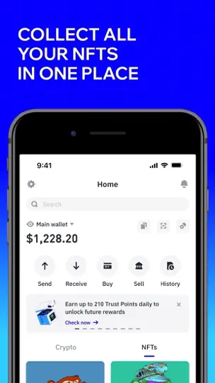 Скриншот Trust: Crypto & Bitcoin Wallet на iPhone 4