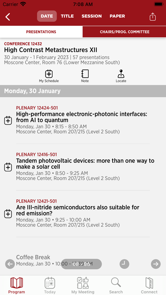 #5. SPIE Conferences (iOS) 由: SPIE
