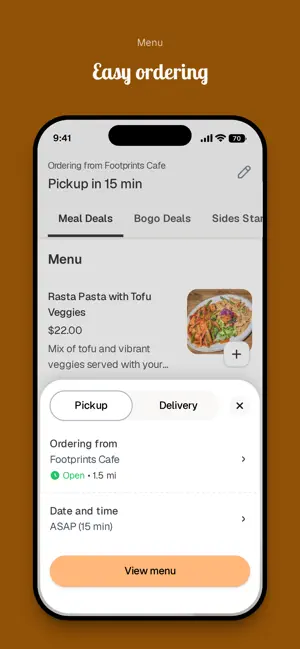 Footprints Cafe To Go screenshot 3
