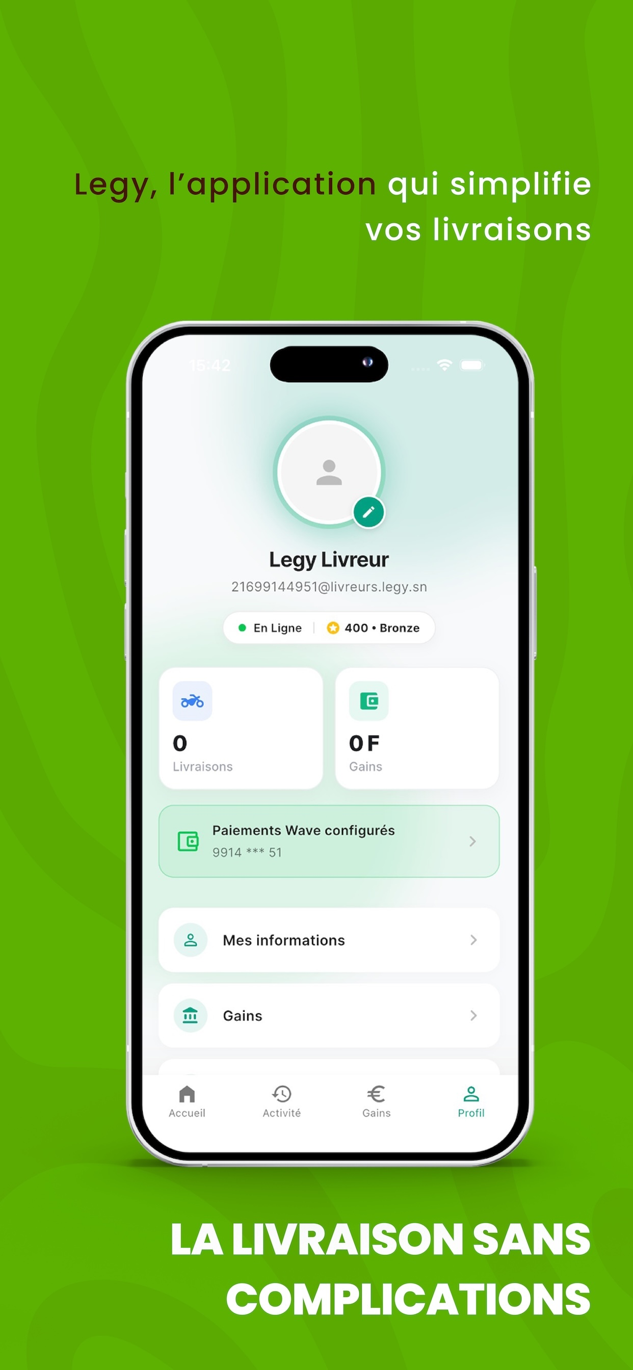 Legy Livreur screenshot 5