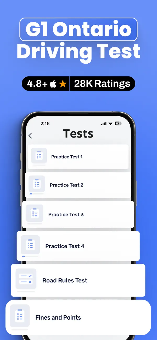Screenshot #2 pour G1 Ontario Driver's Test Guide