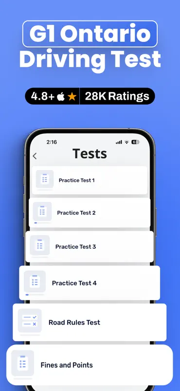 G1 Driving Test – Ontario 2026 screenshot 2 of 4