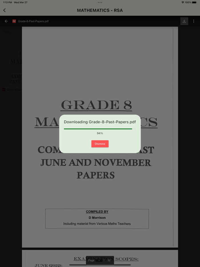 Grade 8 Exam Papers
