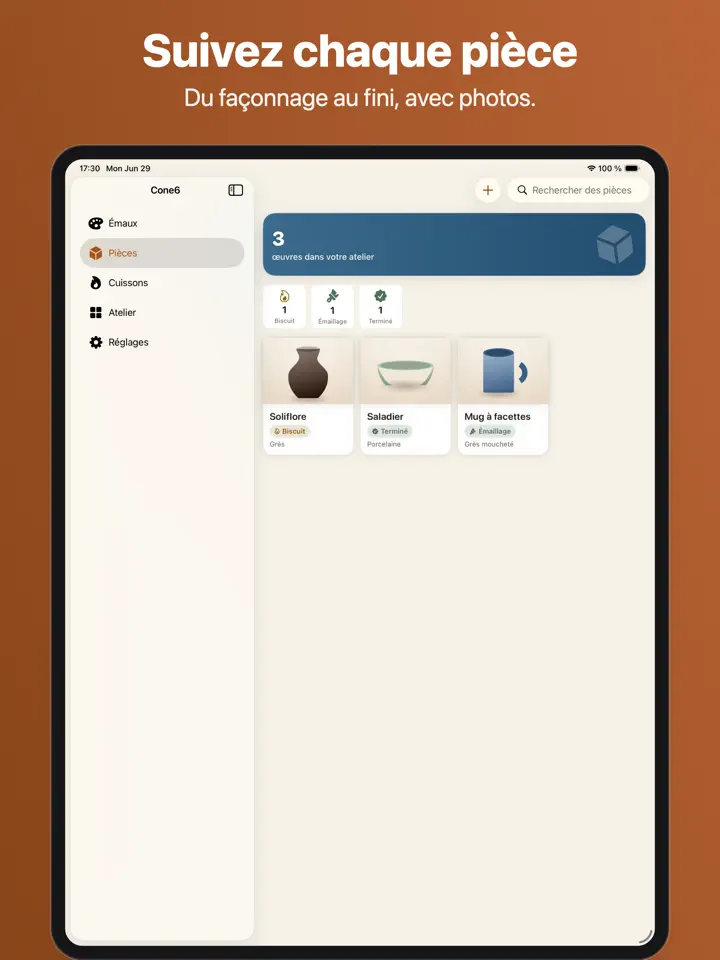 Cone6 sur iPad : capture d’écran 8 sur 8