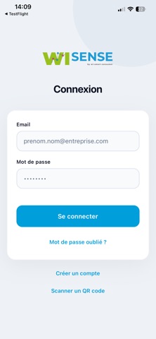 WiSense screenshot