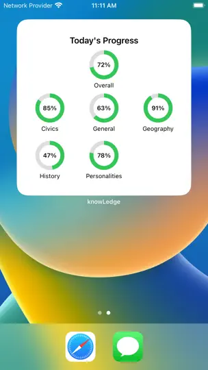 Capture d'écran de KnowLedge - Learn Through Quiz sur iPhone 5