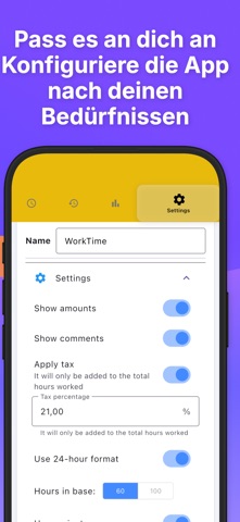 Stunden gearbeitet — Screenshot 15