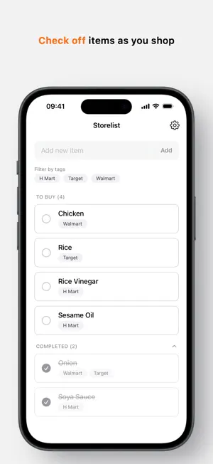 Shopping List - Storelist screenshot 2