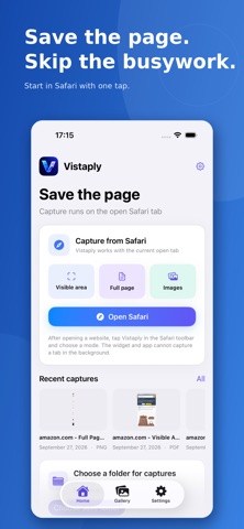 Vistaply: Web Capture Screenshot 1 of 6