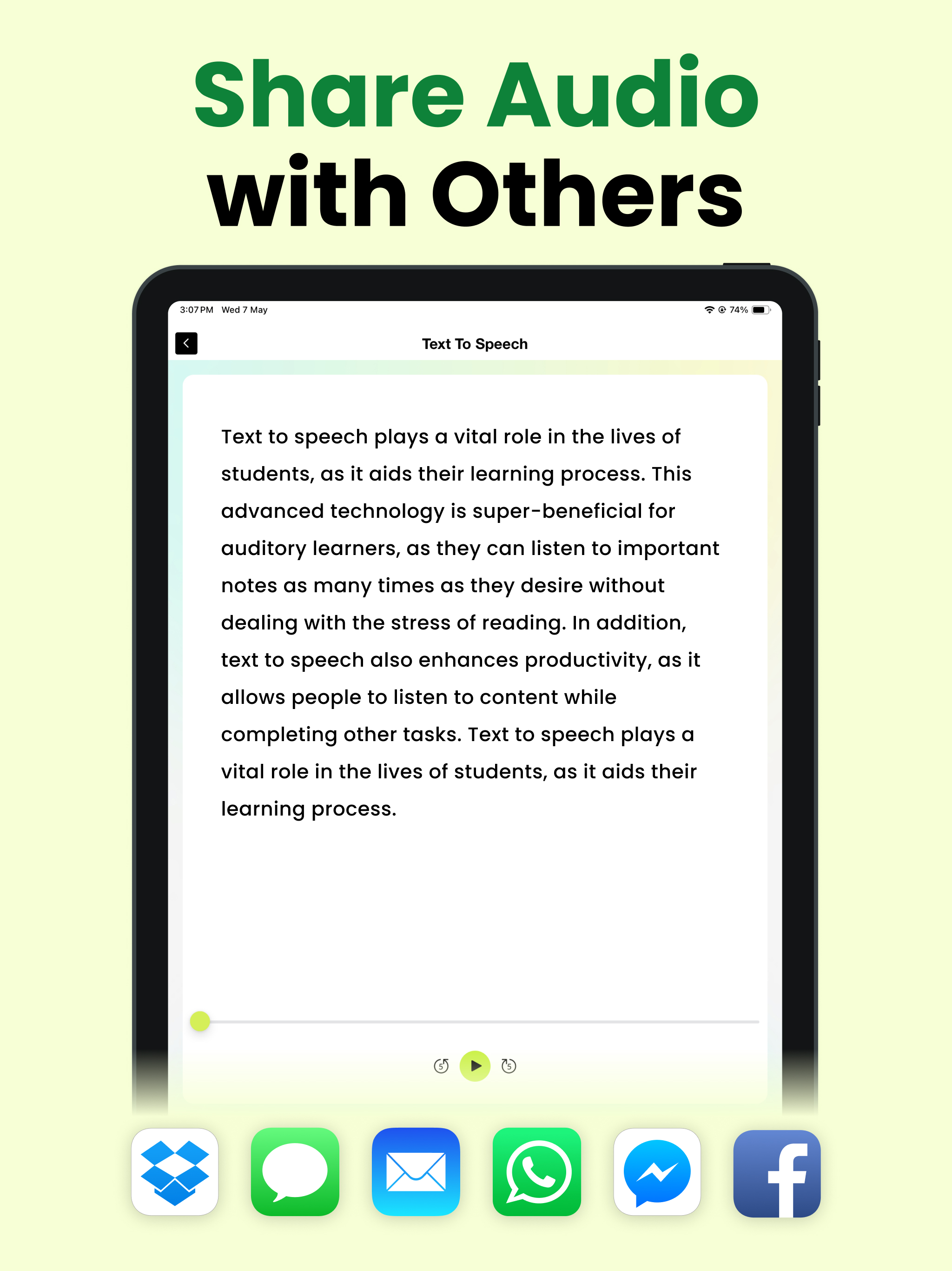Text to Speech : Book Reader