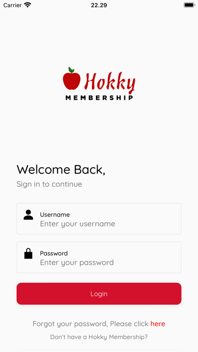 Hokky Membership Screenshot