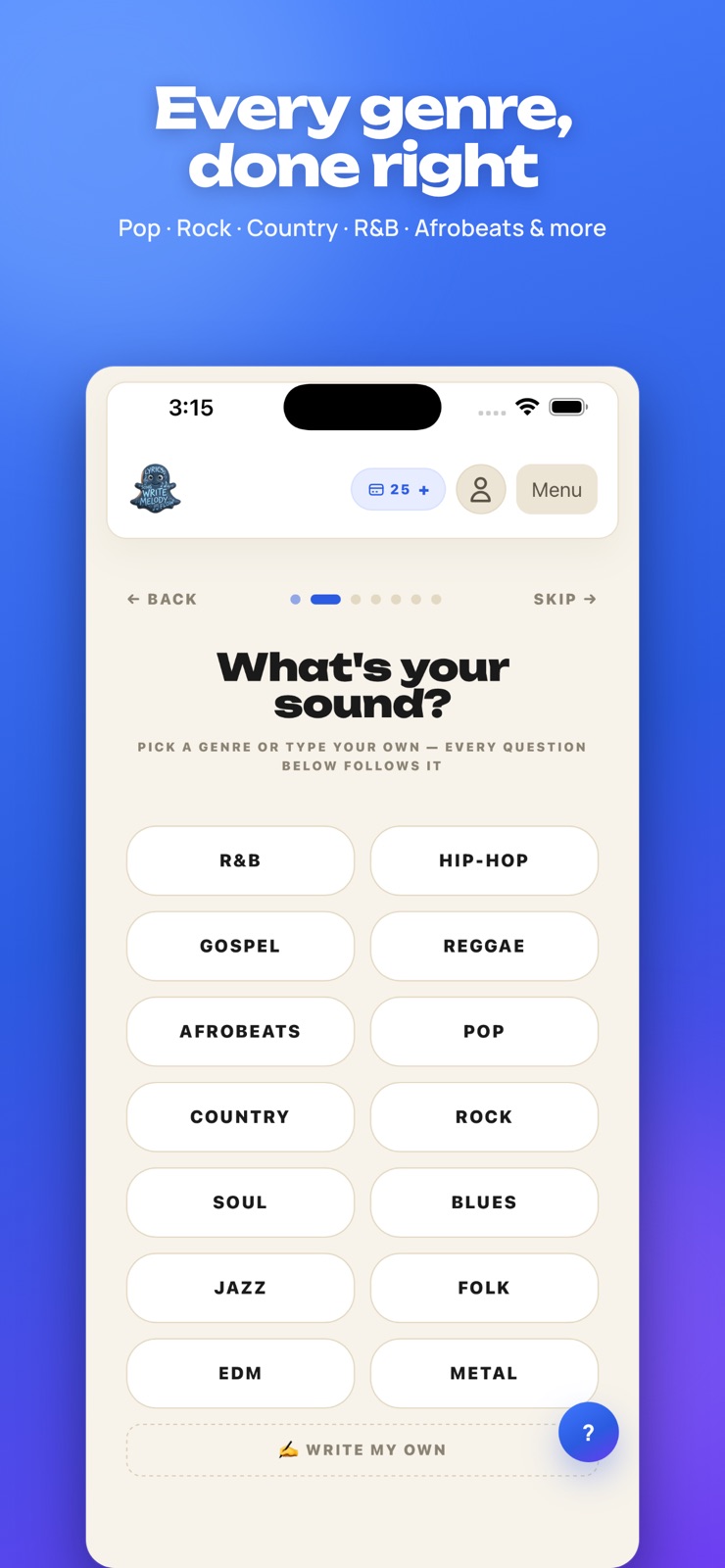 SongGhost: AI Songwriting iphone screenshot 3