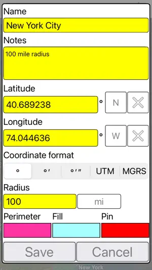 Radius on Map : draw circle screenshot 3
