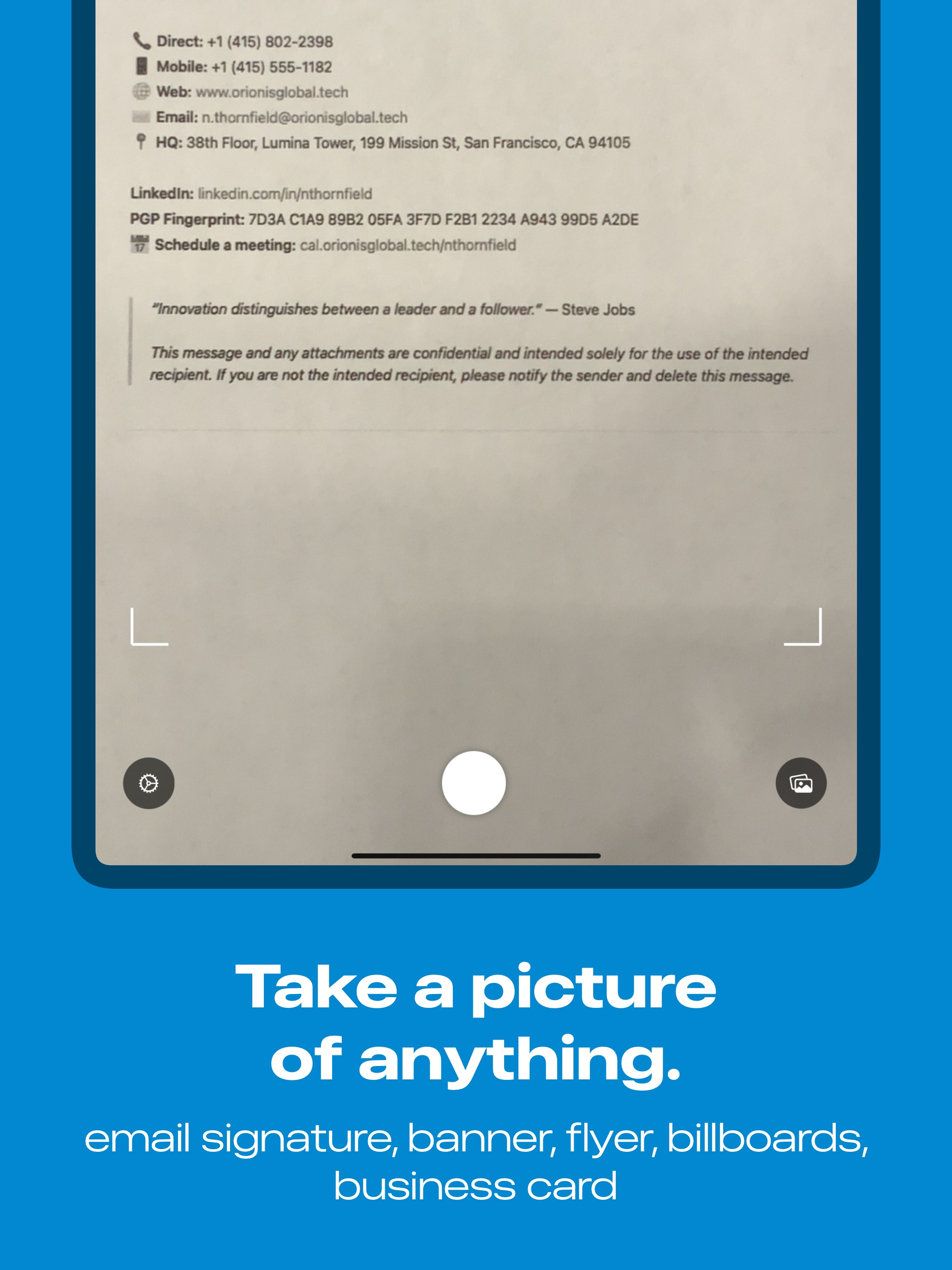 Business Card Scanner – AI