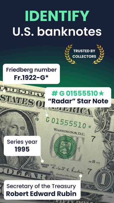 Banknote scanner: DollarScan Screenshot