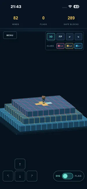 DEEP FIELD : 3D MineSweeper screenshot 3