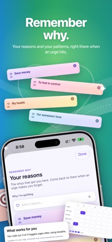 Undo: Quit Habits & Addiction iPhone screenshot
