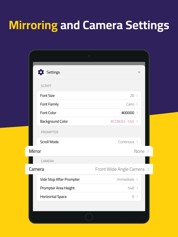 Teleprompter for Video: CUEBOX iPad screenshot 7 - Photo & Video app