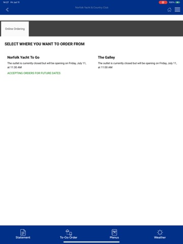 Norfolk Yacht and Country Club iPad screenshot